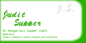 judit supper business card